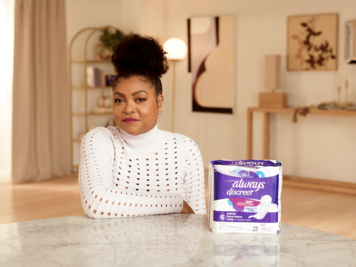 Taraji P. Henson Partners With Always Discreet To Keep It Real About An Often Unaddressed Perimenopause Symptom, Bladder Leaks